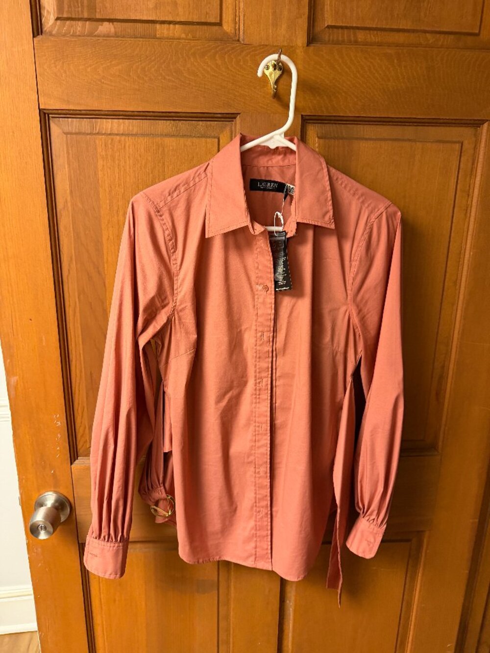 Lauren Ralph Lauren Women's Dusty Rose Button down shirt Size Small-NEW!